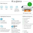 thumbnail image 3 of H-P DeskJet 27 Series Printer, All-in-One Color Inkjet Printer, Print Copy Scan, Wireless USB Connectivity, Mobile Printing, up to 9ppm, 4800 x 1200 dpi, with MTC Printer Cable and File Folders, 3 of 5