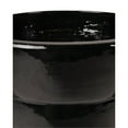 thumbnail image 3 of Seasonal Living Ceramic Azov 22" Round Modern Planter in Gloss Black, 3 of 3