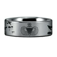 thumbnail image 3 of Silver Tungsten Paratrooper Ring, 3 of 5