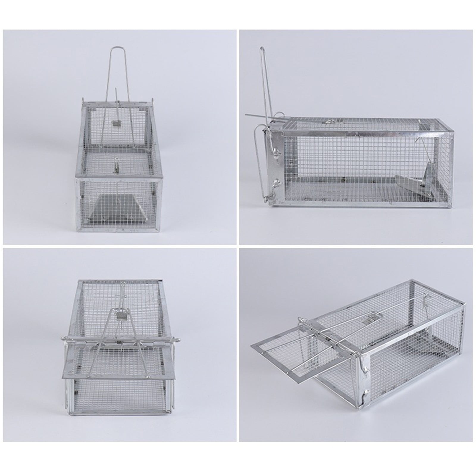 XYKA Heavy Duty Squirrel Trap Humane Live Animal Cage Trap for Squirrels 2Pcs Trap Cage Animal Catch 11*5.5*4.3 Inch