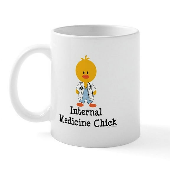 CafePress - Internal Medicine Chick Mug - 11 oz Ceramic Mug - Novelty Coffee Tea Cup