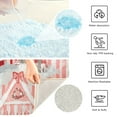 thumbnail image 3 of Yayeee Bath Rug for Bathroom Floor Non Slip Contour Fluffy Soft Absorbent Mat, 20"x24", Light Pink Gingerbread Houses, 3 of 7