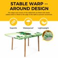 thumbnail image 4 of St. Patrick's Day Table Cloths for 6 Foot Rectangle Tables, Lucky Shamrock Hat Ladybirds Daisy Ombre Green Patio Waterproof Elastic Fitted Tablecloths, Washable Rectangular Table Cover for Camping, 4 of 8