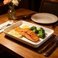 thumbnail image 6 of Dvumao 15x10.4 in Plastic Serving Tray, Reusable Party Tray for BBQ and Picnic, Large Plastic Platter, 6 of 6