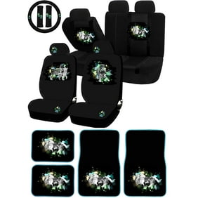 22pc Light Dark Horses Horse Yin Yang Universal Seat Covers