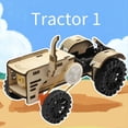 thumbnail image 2 of Kit de Proyecto de Vástago de Aprendizaje de Enseñanza Modelo DIY de Coche Tractor de Madera para Niños Educación Científica Escolar, 2 of 5
