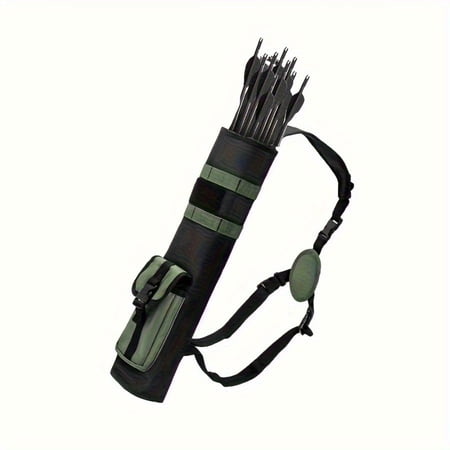 Sports Bag Archery Arrow Quiver Hip Pouch Water Resistant Oxford Cloth Crossbody Pack System Bow Carrier Case Multi Function Equipment Hunting Gear,C
