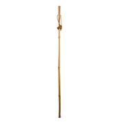 Brazos Rustic Wood Walking Stick, Bamboo, Traditional Style Handle, for Men & Women, Tan, 55