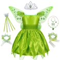 thumbnail image 1 of Disfraz de Halloween para Bowl Green Tinkerbell Barrage Dress Gradient Princess Carnival ixde 2-10 años Nuevo zhangyuxiang LED, 1 of 2