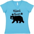 thumbnail image 3 of Inktastic Mimi Bear in Black Women's V-Neck T-Shirt, 3 of 5