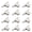Silver-12 Pcs, variant on Binder Clips, 144 Pack, 1 Inch, Standard 25mm, Black, Capacity 0.47 Inch, Metal Paper Clips, Fold Clamp, Office Clips, Office & Home Use