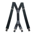 thumbnail image 6 of SGFCWSX Men's X-Back Suspenders, 4-Clip Adjustable Elastic Formal Casual Black, 6 of 7