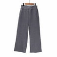 thumbnail image 5 of Aihuaihua Women Girls Wide Leg Sweatpants Drawstring Baggy Straight Leg Track Pants Casual Plain Pockets GY2 M, 5 of 5