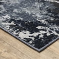 thumbnail image 2 of HomeRoots 508623 3 x 5 ft. Blue Gray & Beige Abstract Power Loom Stain Resistant Rectangle Area Rug, 2 of 8