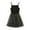 Black, variant on Sngxgn Girls Tulle Mesh Dress Ruffle Party Flower Shirred Tutu Dress(Pink,100)