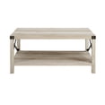 thumbnail image 4 of Walker Edison Magnolia Metal X Coffee Table, White Oak, 4 of 6