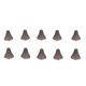 thumbnail image 1 of Lot de 10 dômes de remplacement en silicone pour réduire la fatigue, type ouvert, pour Siemens XS, 1 of 4