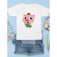 thumbnail image 3 of Pig Eating Popsicles T-Shirt Juniors -Image by Shutterstock,  x-Small, 3 of 4