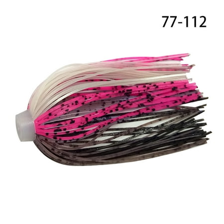 5 pcs/lot 88 Strands 64mm Silicone Skirts Elastic hole Umbrella skirts Fishing Accessories Buzzbaits Spinner Buzz Bait 77-112