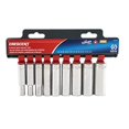 thumbnail image 2 of Apex Tool Group CSAS6N 0.37 in. Drive 6 Point SAE Deep Socket Set, Nickel Chrome - 9 Piece, 2 of 3