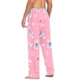thumbnail image 3 of FORMRS Mens Pajama Pants with Pockets Soft Cotton Sleepwear Lounge Bottoms, Sizes S-2XL, Love Connection, 3 of 7