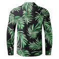 thumbnail image 3 of YOIAVAIOY Men Long Sleeve Floral Dress Shirts Regular Fit Casual Button Down Shirts Hawaiian Beach Wedding Shirts, 3 of 3