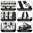 thumbnail image 3 of Teacher Tote Bag,Schnauzer Dogs Teacher Utility Tote Bag,Large Work Tote Bags for Women with Multiple Pockets,Top Zipper Closure,13.8x10.6x6.7 Inch, 3 of 5
