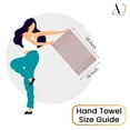 thumbnail image 6 of Ample Decor 100% Cotton Hand Towel for Bathroom Set of 4 - Highly Absorbent, Popcorn Textured - Mulaayam Collection - Soft Pink 18 X 28 Inch, 6 of 7