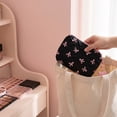 thumbnail image 5 of JHyouerji Zipper Cosmetic Makeup Pouch 6x4in Black Nylon Portable Multifunctional Travel Bag for Small Sundries Storage, 5 of 6