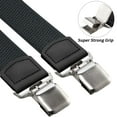 thumbnail image 2 of Buyless Fashion Heavy Duty 2 Pack Suspenders for Men - 48" Adjustable Straps 1 1/2" - X Back with Strong Clips - 5144-2-Gray, 2 of 7