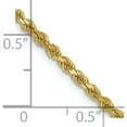 thumbnail image 5 of 10K Yellow Gold Jbsp's 2.25mm Diamond-Cut Rope Chain (22 X 2.25) Made In Peru 8002-22, 5 of 5