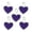 B, variant on 5PC Reflective Heart Pendant 2.6x2.2 Inch PVC Safety Keychains for Backpack Riding Night Walking Running