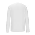 thumbnail image 5 of lkfuzj Men Casual Fashion Shirts V- Neck Pullover Long Sleeve Tops White, 5 of 6