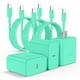 thumbnail image 1 of Cargador Essri USB C de 45 W para Samsung Galaxy S24 Ultra Green, paquete de 3, 1 of 7