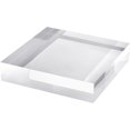 thumbnail image 1 of CiaoHER 2in Thickness Solid Acrylic Cube Display Block Clear Polished Pedestal Stand Riser Solid Base 2'' x 11" x 11", 1 Pack, 1 of 2