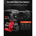 thumbnail image 4 of VEVOR Aquarium 24V DC Water Pump, 30W, 800 GPH Marine Wavemaker Return Pump with Controller, Adjustable Flow, Feed Mode, 11.5 ft Maximum Lift,for Saltwater Freshwater Fish Tank Sump Pond Circulation, 4 of 9