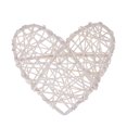 thumbnail image 4 of 5 unids / lote encantadora forma de corazón de ratán Sepak Takraw bricolaje bola de ratán Craft Party Decor Supplies (blanco), 4 of 5