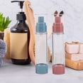 thumbnail image 3 of botellas con bomba sin aire de 50 ml, frascos de crema al vacío y botellas con atomizador, dispensadores de loción, contenedores vacíos rellenables para artículos de tocador para viajes., 3 of 5