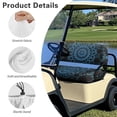 thumbnail image 6 of HUAICONG Floral Design Breathable Golf Cart Seat Cover Set, Elastic Washable Universal Golf Cart Seat Covers 2 Pack for Club Car EZGO, 6 of 7