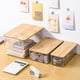 thumbnail image 4 of Organizador de maquillaje apilable de almacenamiento de plástico transparente con caja de almacenamiento de tapa (M), 4 of 6
