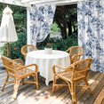 thumbnail image 4 of Outdoor Curtains for Patio Waterproof, Watercolor Forest Blue Outdoor Privacy Panels Grommet, Abstract Art Modern Trees Blackout Outside Curtains for Porch/Cabana/Pergola/Gazebo 54"x84", 2 Panels, 4 of 8
