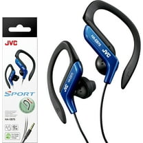 Clip Style Headphone Blue Lightweight and Comfortable Ear Clip. Splash Proof Water resistant Powerful Sound with Bass Boost JVC HAEB75BA