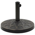 thumbnail image 1 of Base de sombrilla VidaXL, redonda, poliresina, bronce, 13 cm, para paraguas, 1 of 6
