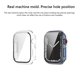 thumbnail image 5 of Estuche de vidrio templado Likrtyny para Apple Watch Series 8 7 6 5 4 SE Transparente PC Blanca, 5 of 9