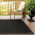 thumbnail image 1 of Homespice Decor 310781 27 x 45 in. Exeter Horizon Ultra Durable Rectangular Braided Rug - Black, Opal Grey, 1 of 1