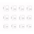 thumbnail image 4 of French Flat Press On Nails,Btartbox Press On Nails,Press On Nails,24 Pieces Of Simple Pure Desire Black Leaf Silhouette Nail Art Light Luxury Fashion Nail Art Piece Fake Nails, 4 of 5
