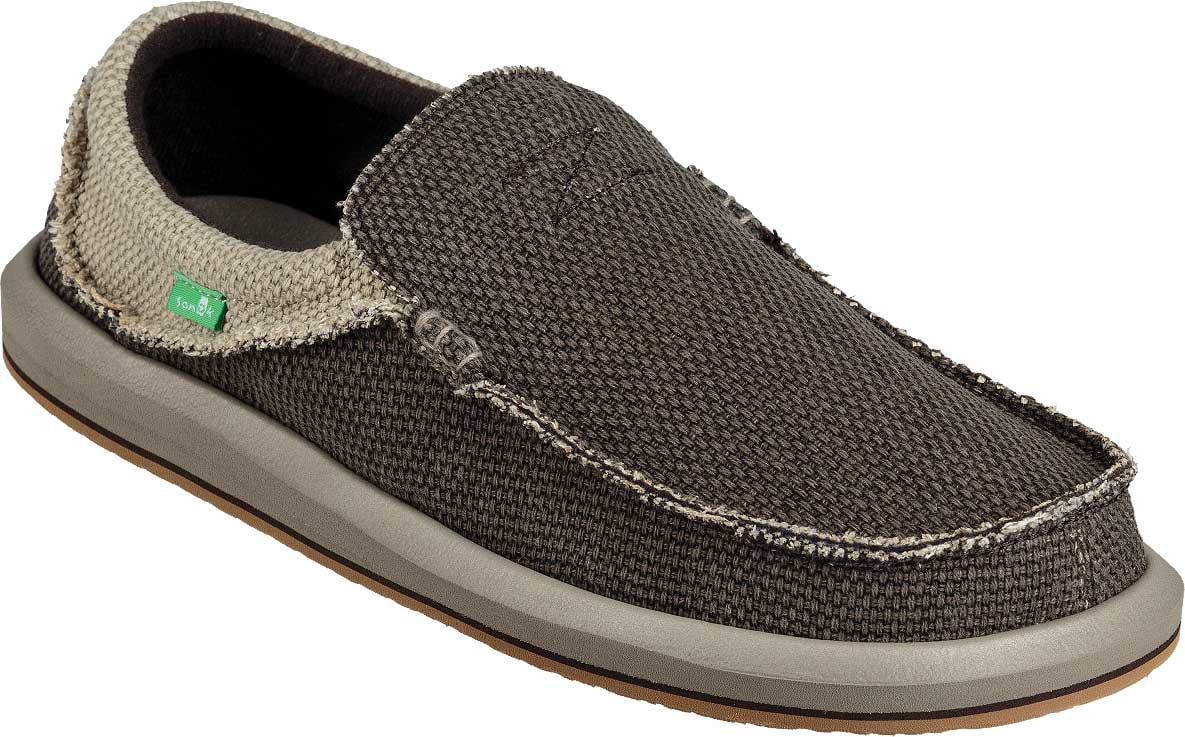 Men's Sanuk Chiba Dark Brown/Natural Canvas 11 M - Walmart.com