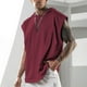 thumbnail image 2 of Top Abrigo Hombres de Moda de Color Sólido sin Mangas con Capucha, Versátil Fitness Ocio Nylon Spandex, 2 of 3