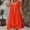 *Orange, variant on ClodeEU Women's Summer Casual Mini Dress ,Solid Color U-Neck Short Sleeve Dress with Layer Hem Orange,Womens Plus XL