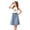 1-Blue69, variant on Oiyii Big Girls Summer Denim Skirts High Elastic Waist Knee-Length A-Line Skirt